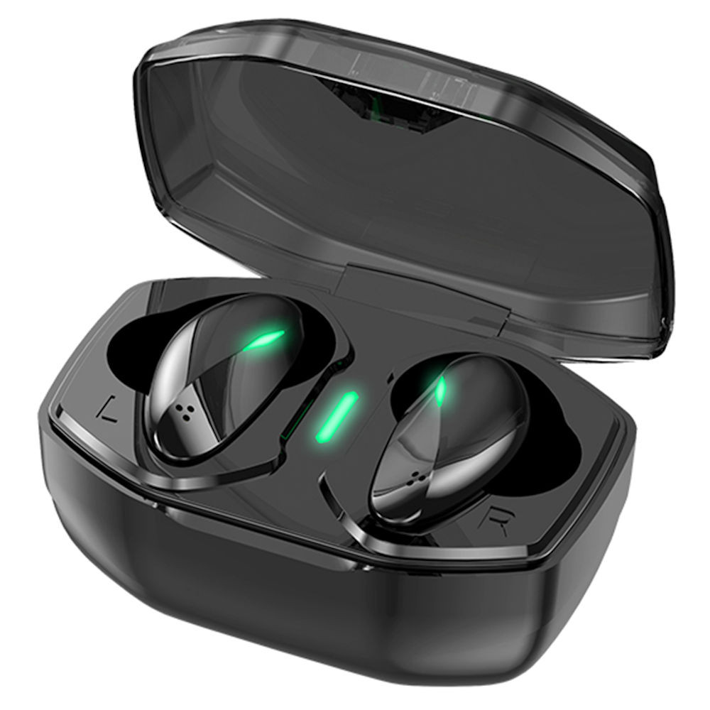 Smart Noise Cancellation TWS True Wireless Bluetooth v5.2 Stereo Earbuds -  Black - HD Accessory