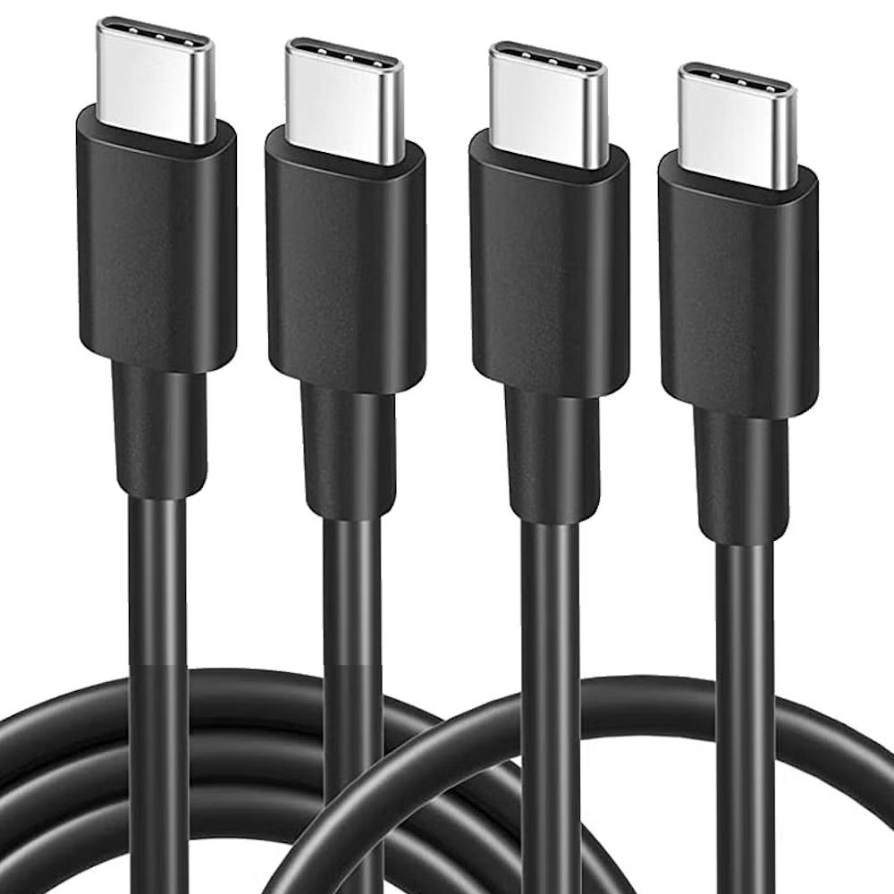 2Pack 5 Ft. HighSpeed USBC to USBC Charge & Sync Cable Black HD Accessory