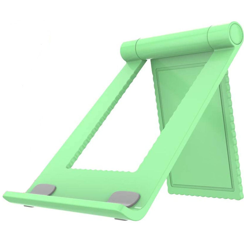 Adjustable Desktop Folding Stand for Cell Phone and Tablet Green HD