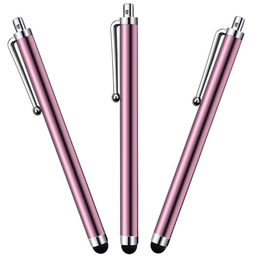 3Pack HD Easy Glider Capacitive Stylus Pen Pink HD Accessory