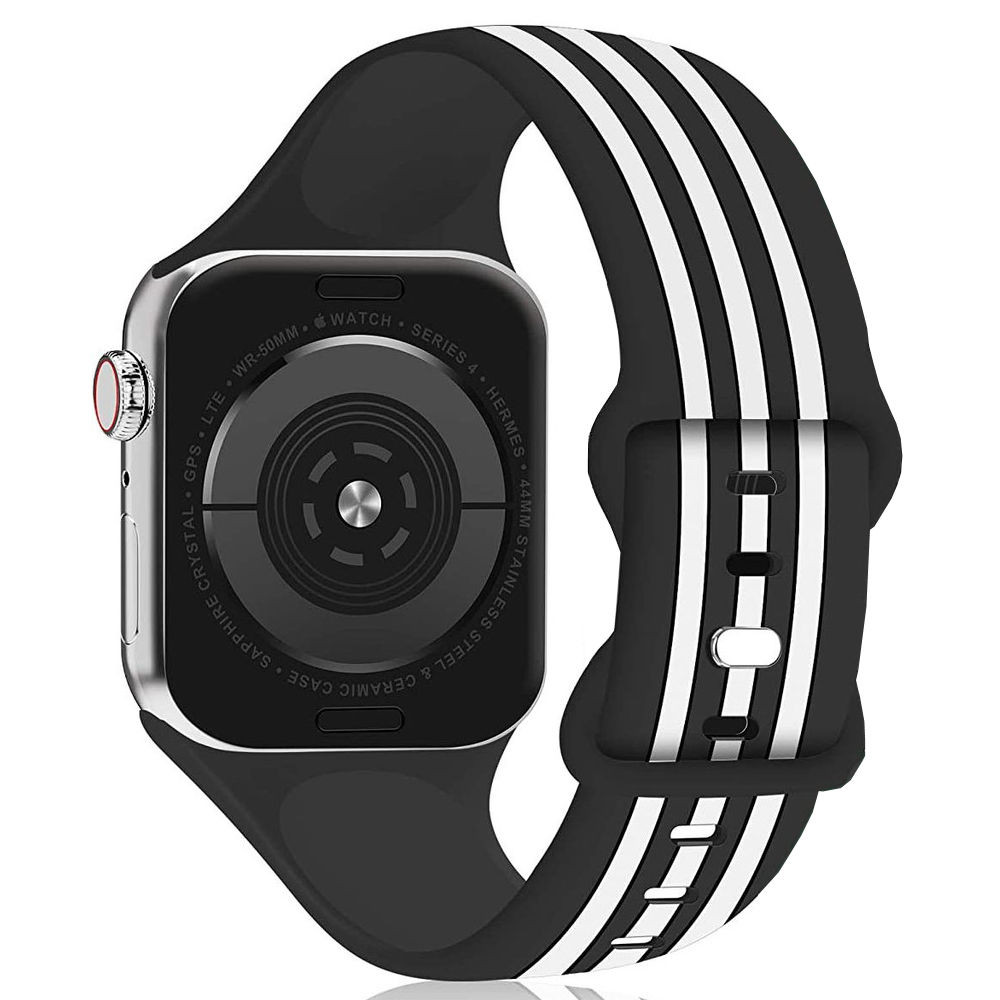 Classic Stripes Silicone Watch Band for Apple Watch 49mm / 45mm