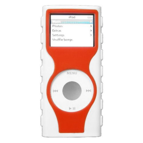Tough Silicone Skin Cover Generation iPod Nano - Red HD Accessory