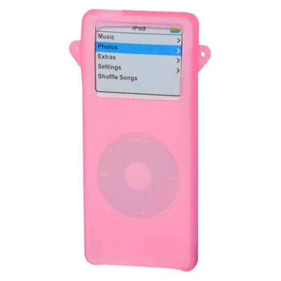 essens Fortløbende Formindske Silicone Skin Cover for 1st Generation iPod Nano - Pink - HD Accessory