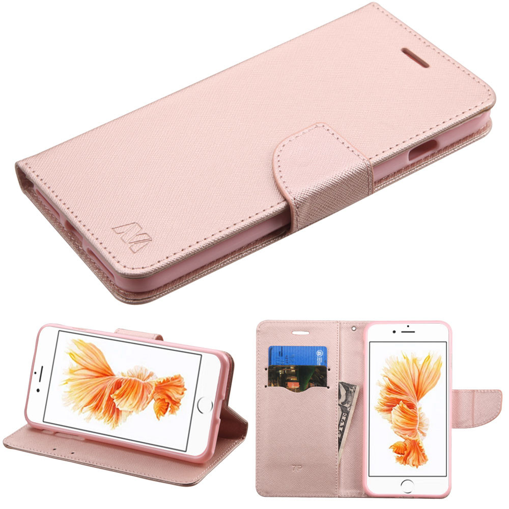Sale Diary Leather Wallet Case For Iphone 8 Plus 7 Plus Rose Gold Hd Accessory
