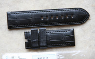 Panerai OEM Black Alligator Matching Stitching 26/26 mm 125/75 length Retail $425 our price $380