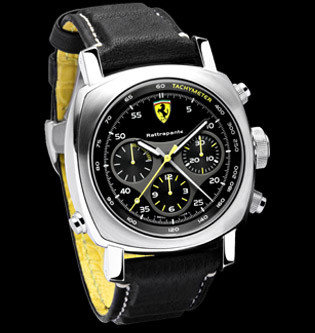 Panerai Ferrari FER 10 Scuderia Rattrapante Black & Grey dashboard style  dial - Watches 24 Seven