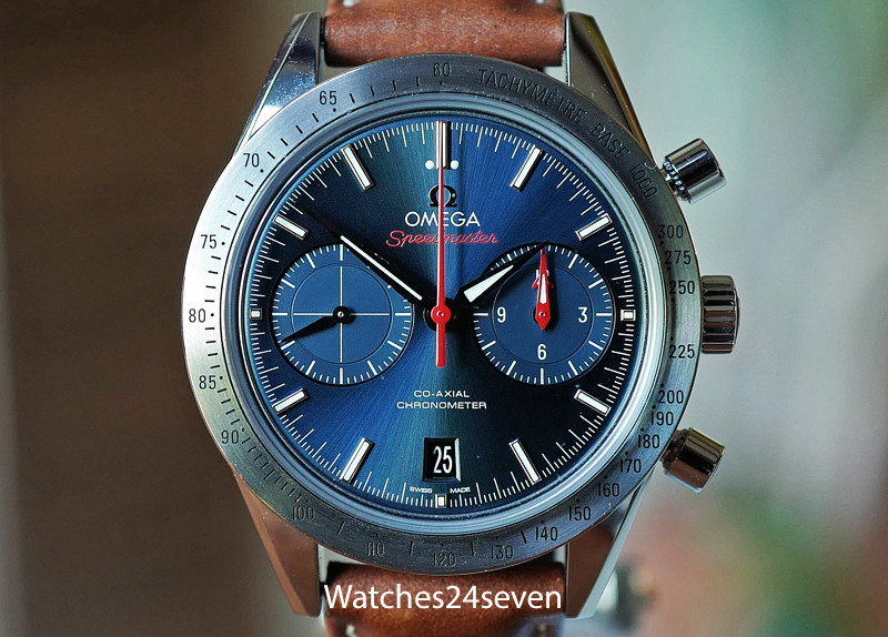 Omega Speedmaster '57 Co-Axial Chronograph Blue Dial Steel 41.5mm - Watches 24 Seven