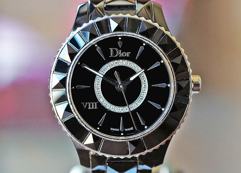 dior watch black ceramic