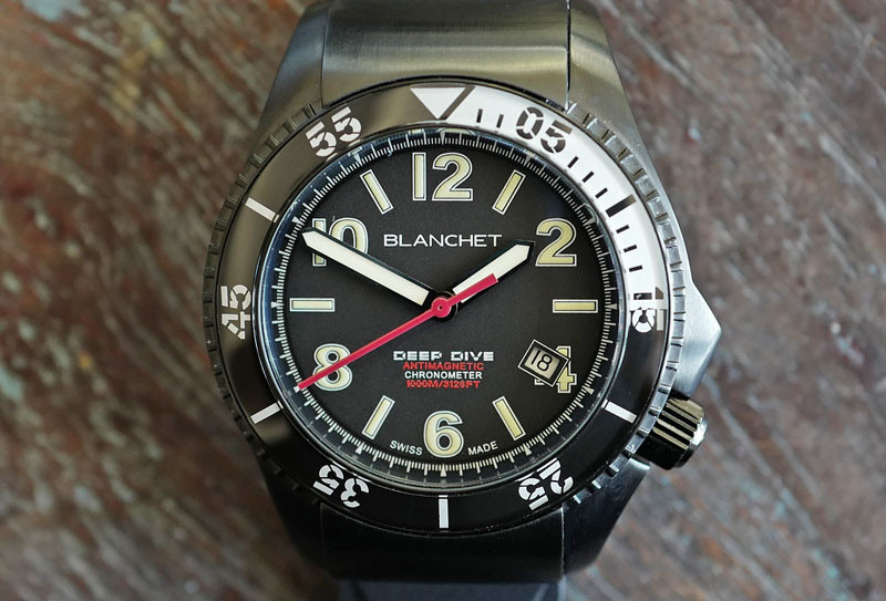 Aardbei agitatie lood Blanchet Deep Dive 1000 Meters Auto Date Antimagnetic 44mm - Watches 24  Seven