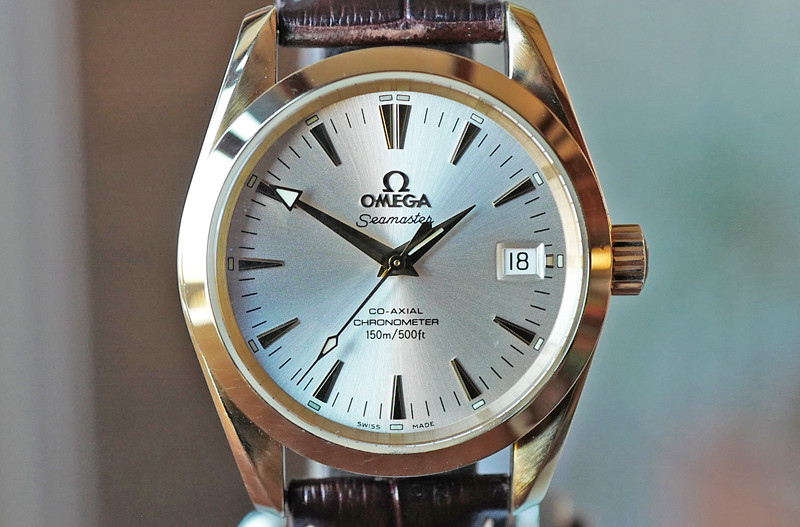 Omega Seamaster Aqua Terra Gold Watch 