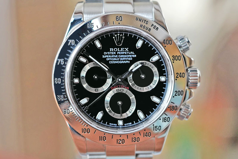Rolex Daytona Cosmograph Black Dial Stainless Steel 40mm Ref. 116520 -  Watches 24 Seven