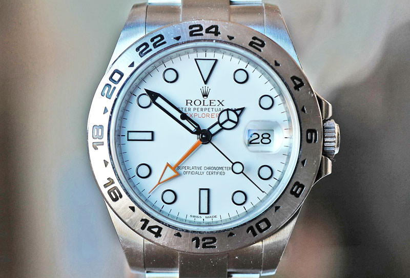 Rolex Explorer II GMT White Dial Steel 42mm Ref. 216570 w B/P - Watches 24  Seven