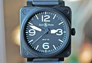 Bell & Ross Aviation Automatic Date Black PVD Steel 46mm Ref. BR01-92