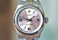 Rolex Oyster Perpetual Lady Pink Dial Steel 26mm Ref. 176200