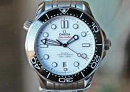 Omega Seamaster 300M Chronometer White Wave Dial Ceramic Bezel 42mm