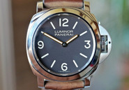 Panerai PAM 390 Luminor Special Edition Tobacco Dial Gold Hands 44mm PAM00390