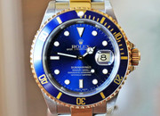 Rolex Submariner Two Tone Blue Dial & Bezel 40mm Ref. 16613