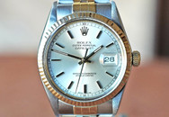 Rolex Datejust 18k Yellow Gold & Steel Silver Dial 36mm 16013