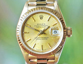 Rolex Ladies Oyster Perpetual Datejust Yellow Gold 26mm Ref 69178
