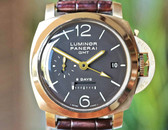 Panerai PAM 289 Luminor GMT 8 Days 1950 Rose Gold Case 44mm PAM00289