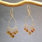 Customizable Exotic Chandelier Earrings,  Citrine Shown