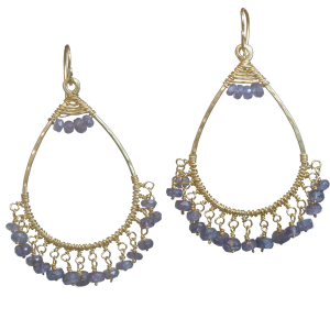 Custom Designed Chandelier Earrings - Woven