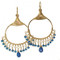 Chandelier Gemstone Earrings- Customizable (Blue Apatite Shown)