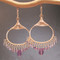 Chandelier Gemstone Earrings- Customizable (Blues/Purples Shown)