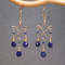 Blue Stone Dangle Earrings