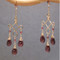 Gemstone Chandelier Earrings, Customizable
Garnet