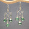 Emerald Green Crystal Drop Earrings