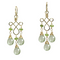Pale Green Chandelier Earrings, Green Amethyst