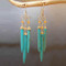 Turquoise Long Dangle Earrings