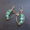 Sea Green Pea Pod Earrings