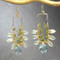 Aquamarine Rectangle Earrings