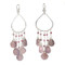 Custom Dangling Gemstone Earrings, Lavender Chalcedony