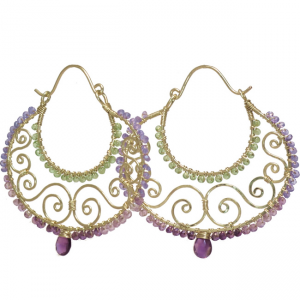 Amethyst Chandelier Earrings