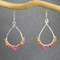 Custom Gemstone Earrings - Mixed Pink/Orange