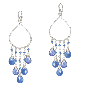 Blue Chandelier Earrings - The Boutique Butterfly