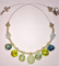 Sea Glass-Like Translucent Sculpted Necklace
