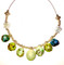 Sea Glass-Like Translucent Sculpted Necklace