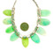 Sea-Green Sea-Glass Like Necklace