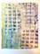 Original Monoprint "Blue Gold Geo" #1 Series