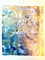 Original Monoprint "Blue Gold Geo" #3 Series