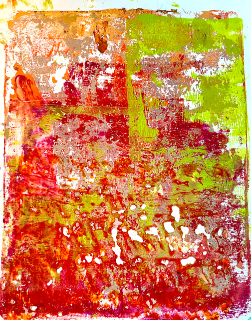 Original Monoprint 'Summer Sunset" #1 Series