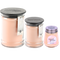 Sweet Grace Trio of 18oz Large Jar Candle, 8oz Small Jar Candle, and Petite Candles