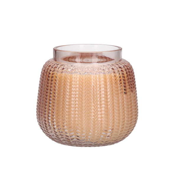 Textured Glass Collection Candle - Sweet Grace #034