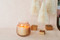 Textured Glass Collection Candle- Afternoon Retreat #131