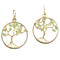 Tree of Life Gemstone Earrings  (in Peridot)