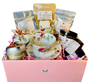 VINTAGE TEA CUP AND SPA BLISS BOX PACKAGE DELUXE
